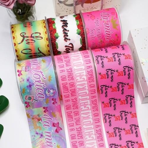 DIY Cartoon Printed Grosgrain Ribbon For Craft Supplies Sewing Accessories 5 Yards, Planar Resins Mold 10 Pieces. 47407