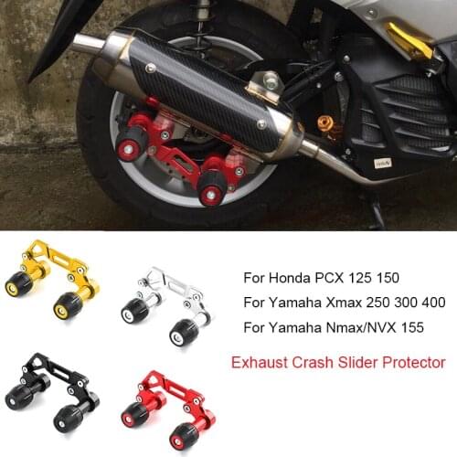 For Yamaha NVX NMAX 155 XMAX 300 Forza Lexi For Honda PCX 125 150 Universal Motorcycle Exhaust Pipe Sliders Falling Protector
