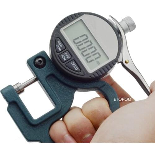 0.001mm Digital Thickness Gauge Meter 0-12.7mm 0.01mm LCD Electronic Micrometer micron Thickness Tester Measuring Tool
