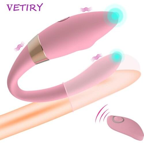 Erotic Wireless Remote Control U Shape Dildo Vibrator G Spot Vagina Clitoris Stimulator Couples Adult Sex Toys for Woman