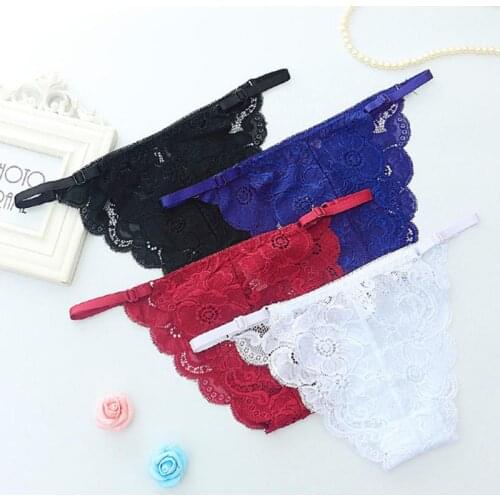 Hot 2019 Womens Panties Sexy Lace briefs panties Thong Hollow Out Seamless Traceless Transparent Women underwear