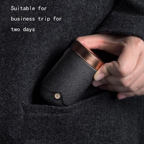 Mini Ceramic Smell Proof Stash Jar With Lid Portable Travel Tea Storage container Can High-end Gifts Six colors