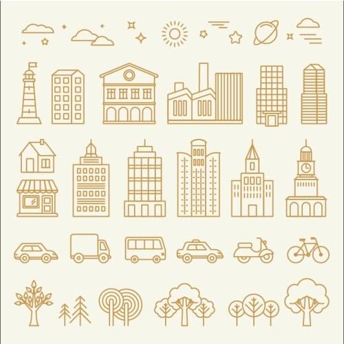 Home House Set Metal Cutting Dies Stencil for DIY Scrapbooking Embossing Paper Cards Architecture Craft Die Cuts New