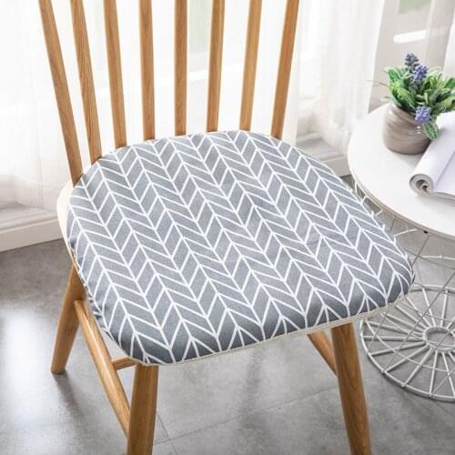8 Patterns Cartoon Simple Cushion Nordic Printing Chair Decor Office Dining Stool Non-Slip Pad Sponge Chair Cushion Non-slip