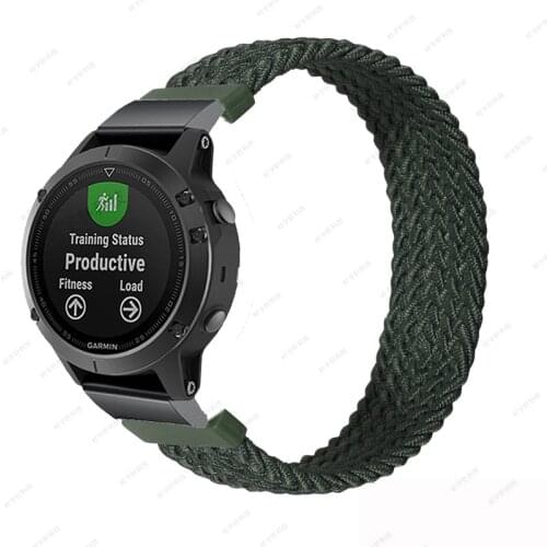 26mm Nylon Elastic Quick fit Band Strap For Garmin Descent MK1/ Fenix 6X pro / 5X plus / D2 /Fenix 3 3HR Bracelet
