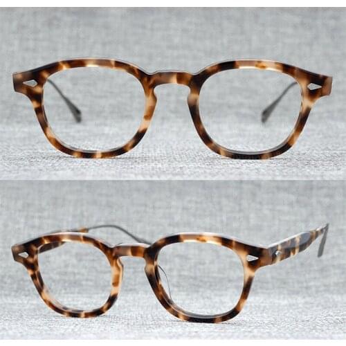 Acetate Square Glasses Frame Men Women Vintage Transparent Clear Glasses Optical Prescription Eyeglasses Frames Eyewear Oculos