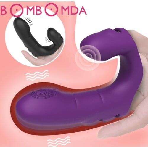 Finger Sleeve Vibrator G Spot Orgasm Massage Clit Stimulate Female Masturbator Vibrator Lesbian Sex Toys For Women Adult Product