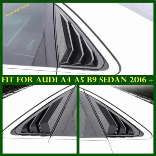 Exterior Refit Kit Side Rear Tail Window Scoop Louvers Spoiler Decoration Panel Cover Trim For Audi A4 A5 B9 Sedan 2016 - 2020