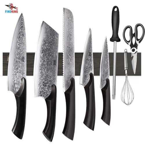 30/40/46CM Powerful Wooden Strip Magnetic Knife Rack Wall Mount Metal Knifes Acacia Wood Block Magnet Knife Holder Kitchen Tools