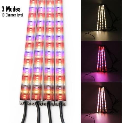 4pcs/Lot 100W Led Grow Light Strip Full Spectrum UV IR Warm White Light For Indoor Plants Grow Tent With Timing Dimmer