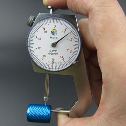 0-20mm Pipe tube Thickness Gauge pointed Dial Thickness Gauge tester meter thickness caliper gauge