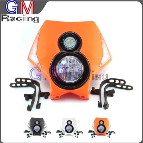 Universal LED Headlights Headlamp For KTM XC XCF XCW XCWF EXC EXCF SX SXF 250 300 350 400 450 500 520 525 530 Off Road Moto