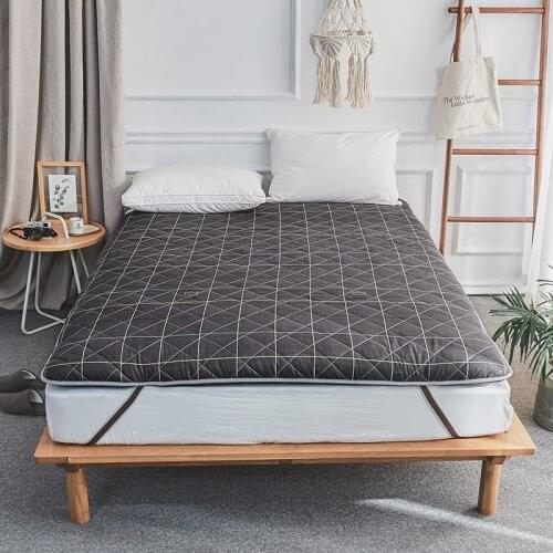 VESCOVO Single tatami floor massage Mattress topper soft bed topper full queen colchon