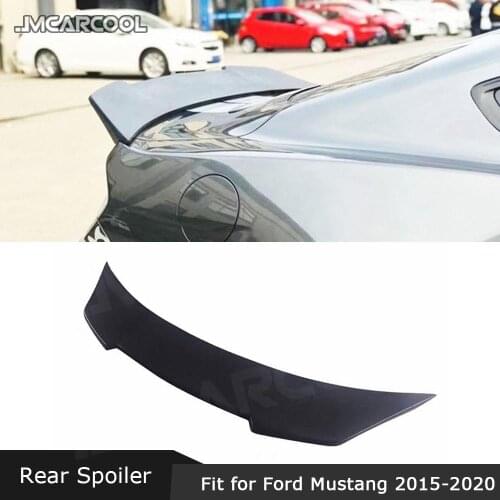 Carbon Fiber Rear Trunk Spoiler Lip Wings For Ford Mustang Coupe 2 Door 2015 2016 2017 2018 2020