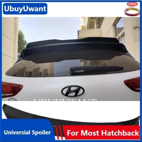 For Hyundai Tucson IX35 IX25 Rear Roof Spoiler 2010-2020 ABS Plastic Car Tail Wing Universal Hatchback Spoiler For I30 VW POLO