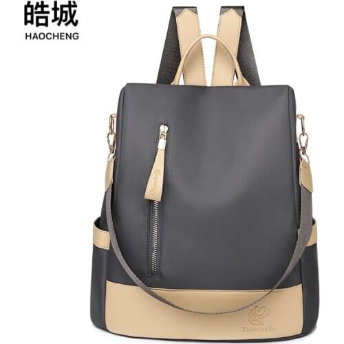Bag Womens 2021 Spring New Ladies Casual Backpack Fashion Oxford Waterproof Travel Backpack on Behalf of Backpacks for Women