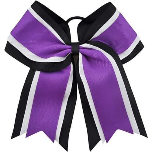 8 Inch Fashion Women Girls Scrunchies Elastic Hair Bands Ponytail Holder Hair Bows Popular Rubber Hair Tie Hair Accessories 2019