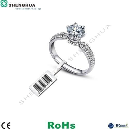 10pcs/pack Hot Selling Sunglass Jewelry RFID Price Tags RFID UHF Passive Smart Sticker Electronic Shelf Label With Tail