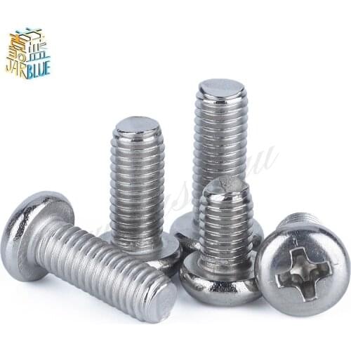 20pcs 10#-24*L 12#-24*L 304 Stainless Steel US UNC Pan Head Cross Screw Cross Groove Screw
