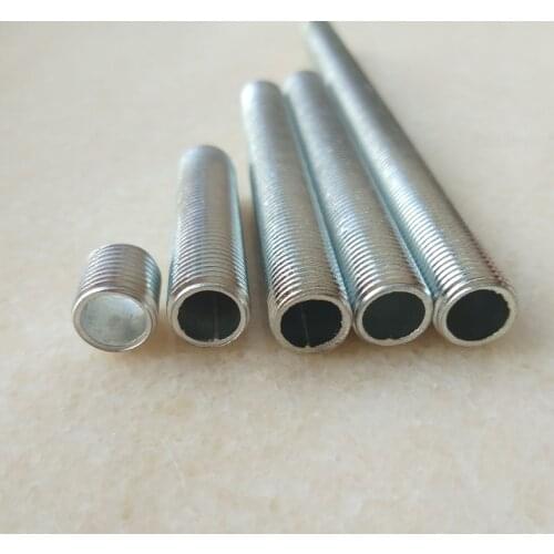 5pcs/lot 550-1000mm metric m10*1.0mm pitch threaded hollow tube tooth tube threaded rod hollow tube DIY Lighting Acces