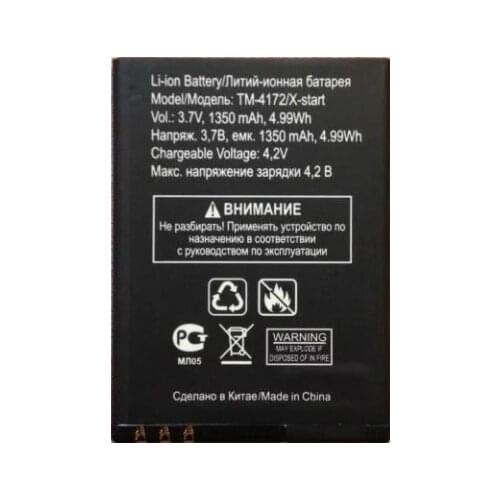 1350mAh battery for TEXET TeXet TM-4172/X-start mobile phone