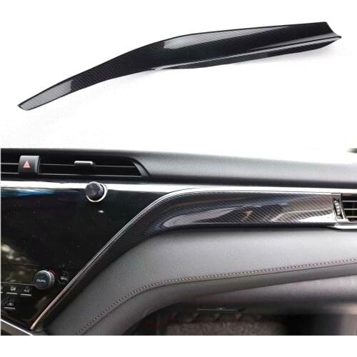Car Passenger Seat Dashboard Decoration Strips Trim Styling For Toyota Camry 2018 2019 Left Hand Drive Car Moldings