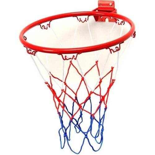 32cm Basketball Rim Hanging Basketball Wall Mounted Goal Hoop Rim Net Sports Netting Indoor