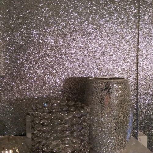 26m/lot reflective grade 3 chunky glitter wallpaper modern glitter home wallpaper