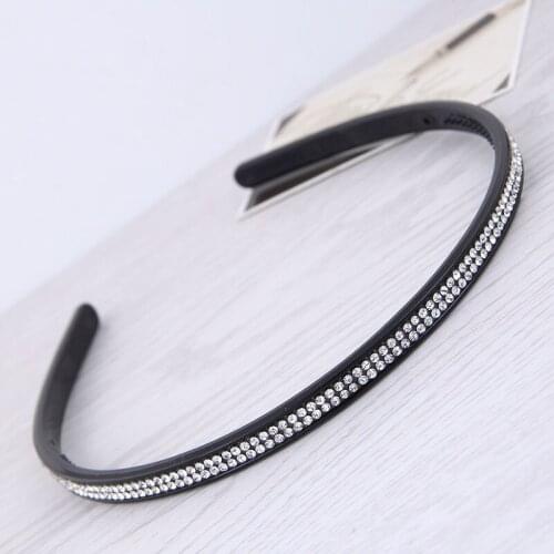 Boho Colorful Crystal Hairband Simple Hair Hoop Bands For Women Girls Fashion Resin Wash Face Sport Headwear Hair Accessories
