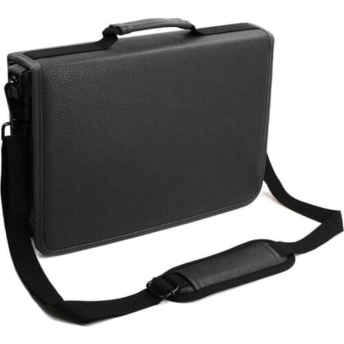 160 Holes School Pencil Case PU Leather Pencilcase for Girls Boys Cartridge Large Handle Cartridge Pen Box Big Penal Bag Kit