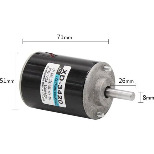 DC Motor 12V /24V High Speed Motor Micro Speed Control Motor Small Generator Positive and Negative Motor