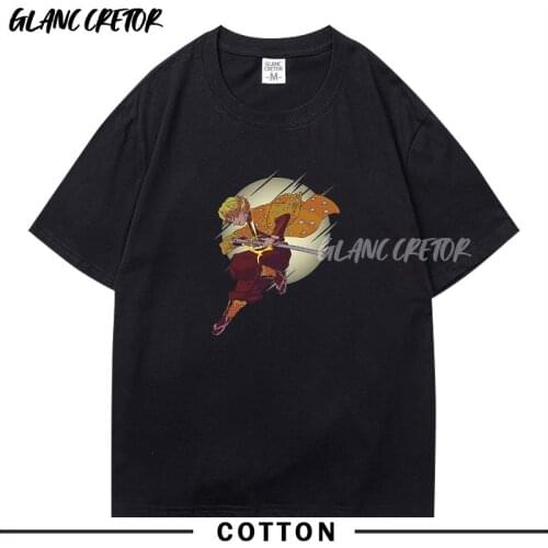 Demon Slayer Men T Shirt Japanese Anime Camisetas Hombre Harajuku Clothing Streetwear Hipster Unisex Short Sleeve T Shirt