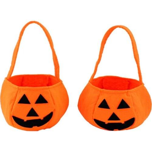 Hot Selling Halloween Smile Pumpkin Bag Children Pattern Storage Bag Kids Candy Bag Sac De Bonbons New Fashion
