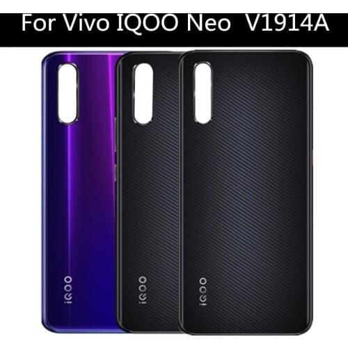 6.38“ For Vivo IQOO Neo Battery Cover Door Housing case Back Glass parts Replacement for vivo V1914A iqoo neo Battery BCover