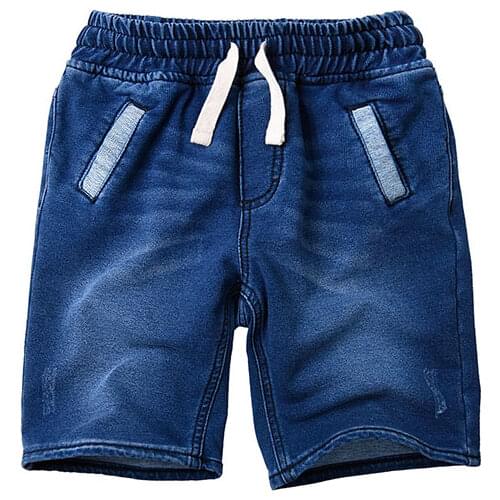 Summer Boys Jeans Boys Five Pants Baby Boys Cotton Soft Knitted Terry Denim Short Pants 3 8 10 14Years Kids Denim Pants Jeans
