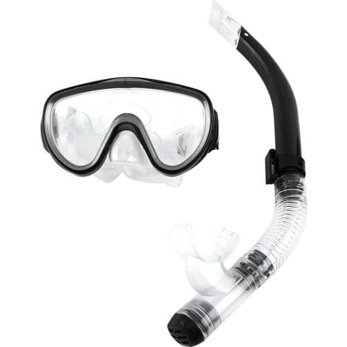 Adult Tempered Glass Diving Mask With Breathing Tube Snorkeling Package Set Diving Mask Is Made Of Tempered Glass Safe To Use