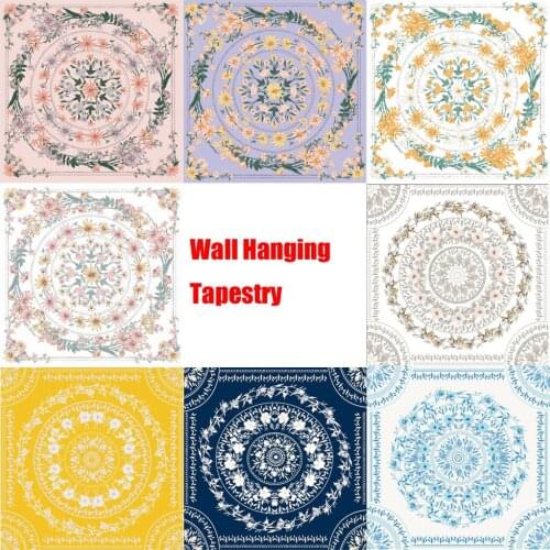Wall Hanging Tapestry Wall Bedspread Beach Towel Mat Blanket Table Cloth Square Curtain Bath Towels 150x150cm Hair Towel