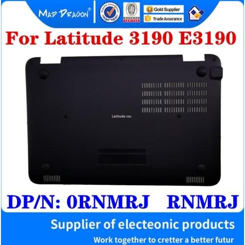 New Original 0RNMRJ RNMRJ For Dell Latitude 3190 E3190 Laptop Access Panel Door Cover Bottom Cover Base Lid Back Shell Black