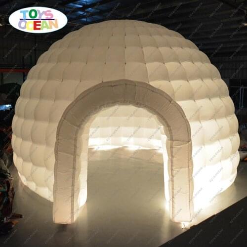 Lighting dome tent inflatable Igloo tent with led for party