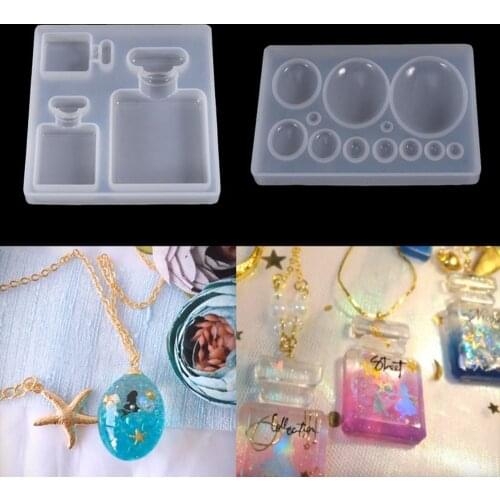 1 Pcs Different Size Semi-Circular Silicone Combination Mold Jewelry Crystal Mold For Handmade Cake Tools