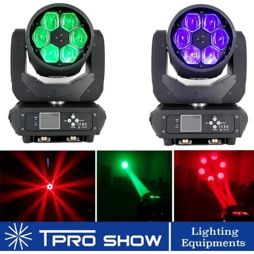 Bee Eye Moving Head Beam 6x40W LED Lyre Wash Dj Lighting Projector RGBW Zoom Stage Lighting Effect Dmx Control For Club Disco