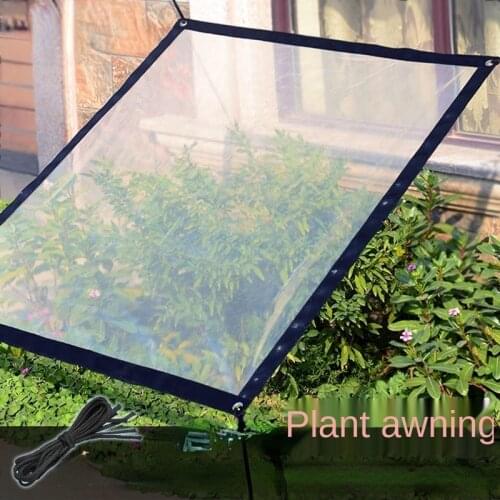 Transparent Rain Proof Shed Thick Cloth Flower Plant Frost Resistance Bird Proof Thickened Plastic Film Wind Shield Plant Cover