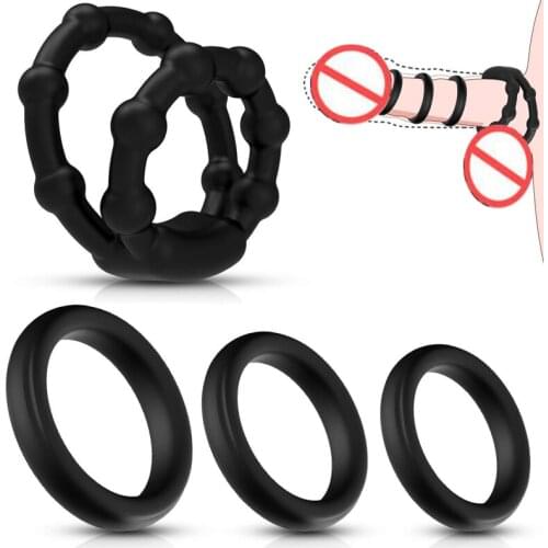Silicone Penis Ring Lasting Firmer Longer Erection Cockring Male Sex Toys Cock Ring Lasting Firmer Longer Adults Product Shop
