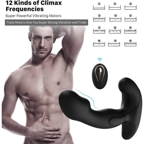 USB Charging Vibrating Ring Male Sex Toys Heating Prostata Massager for Couple 10 Speeds Wireless Remote Control Cork Anal Butt