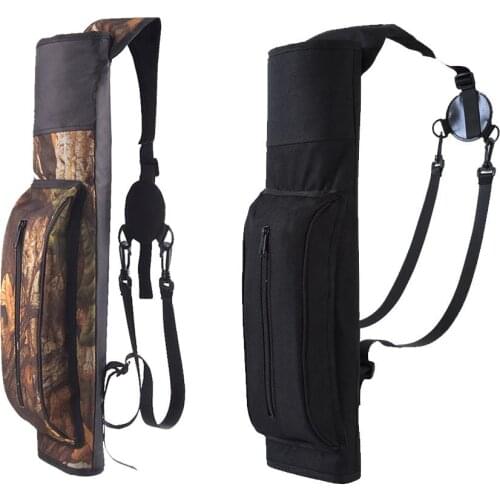 1PCS Bow and Arrow Shoulder Archery Arrow Quiver Holder Target Hunting Storage Bag Pouch Belt Strap Outdoor Hunting Bag