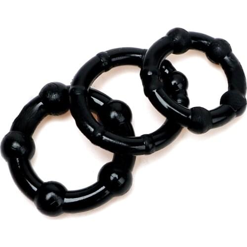 3 pcs/set Silicone Male Penis Sleeve Foreskin Cock Ring Penis Ring Delay Ejaculation Lock Sex Products Sex Toys for Men