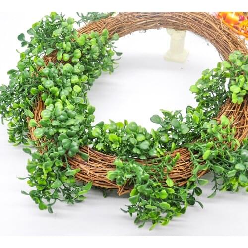 55CM Artificial Flower Vine Garland Plant Vine Leaf Leaf Flower Home Decoration Elastic Evergreen Cirrus DIY Handicraft