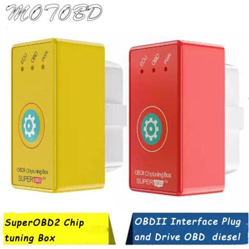 6 Color Super OBD2 Car Chip Tuning Box Plug and Drive SuperOBD2 PowerProg More Torque As Nitro OBD2 Chip Tuning