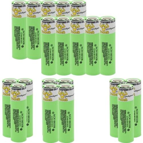 2021 18650 battery YECKPOWO high quality lithium batteries li-ion 3400mah 3.7V rechargeable akkus 4 slots 18650 charger