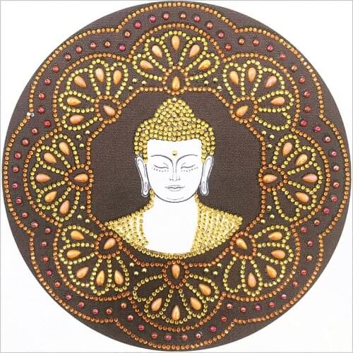 Mandala 5D DIY Special Shaped Diamond Painting Cross Stitch Craft Kit Wall Decor Resin Living Room Bedroom Classroom Entrance